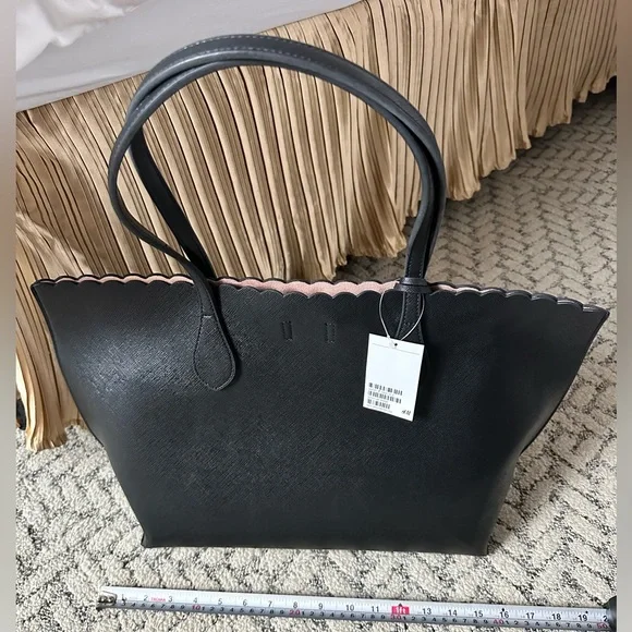 NWT H&M Elegant Black Tote Bag - Picture 2 of 10